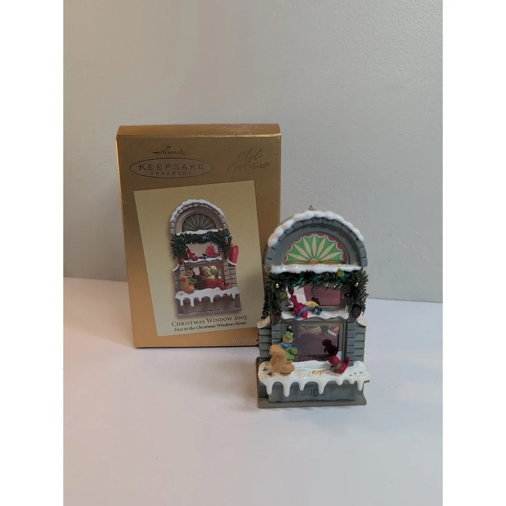 Christmas Window 2003 Hallmark Keepsake Ornaments Club Exclusive